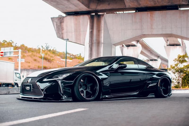Liberty Walk Lexus LC500 Wide Body Kit JAPAN LB tuner body kits JDM dropped bagged stance supercars sports cars matte black automotive