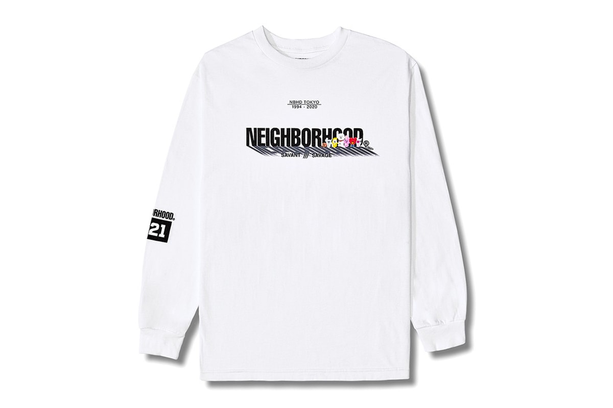 Line Friends BTS BT21 NEIGHBORHOOD SAVANT SAVAGE Collection Release Info Hoodie T shirt Black White Grey