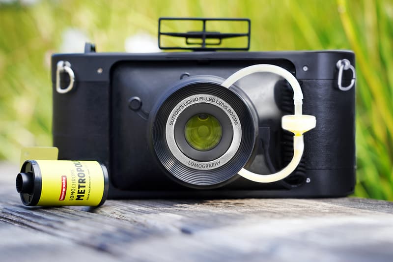 Lomography HydroChrome Suttons Panoramic Belair Camera technology liquid filled lens lza sproket holes