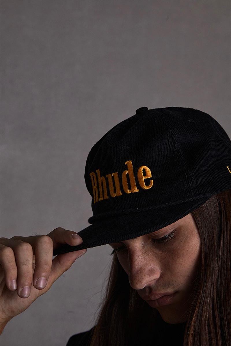 Los Angeles Lakers RHUDE Collection Capsule Release New Era Snapback Cap Hat Socks Jacket Pants T shirt 