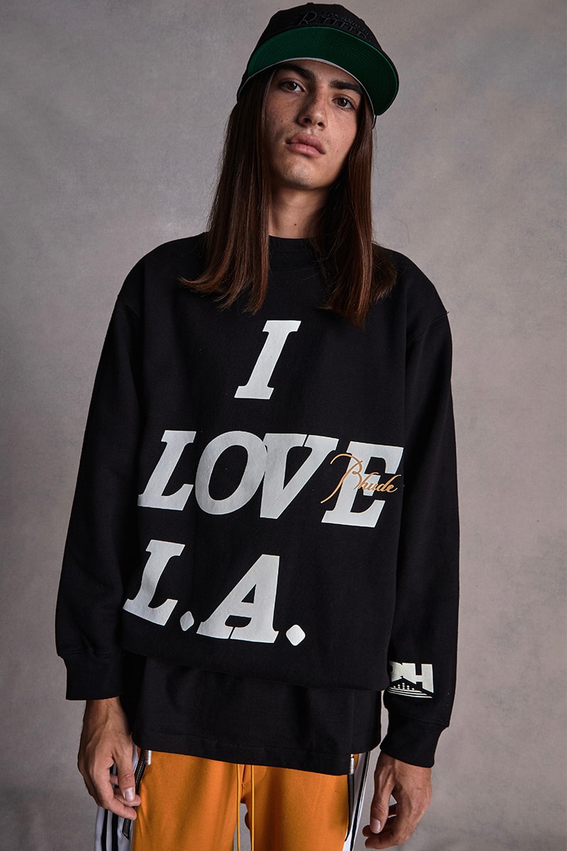 Los Angeles Lakers RHUDE Collection Capsule Release New Era Snapback Cap Hat Socks Jacket Pants T shirt 