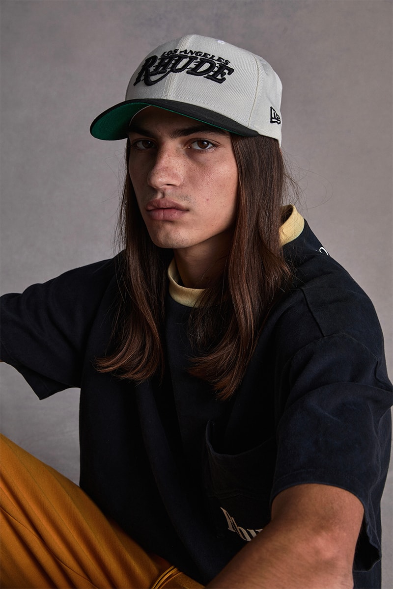 Los Angeles Lakers RHUDE Collection Capsule Release New Era Snapback Cap Hat Socks Jacket Pants T shirt 