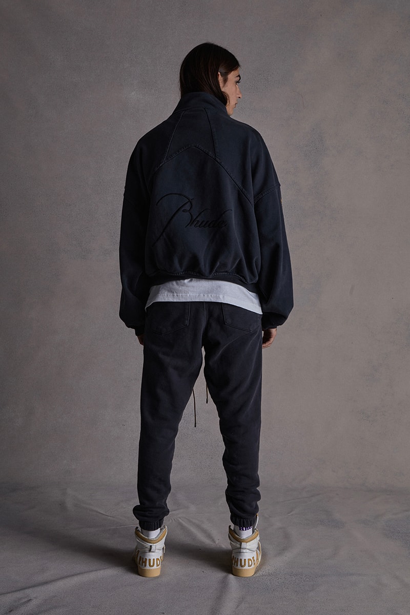 Los Angeles Lakers RHUDE Collection Capsule Release New Era Snapback Cap Hat Socks Jacket Pants T shirt 