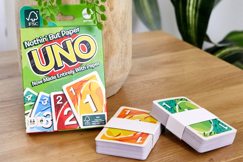 Mattel UNO Nothin' But Paper Sustainability Design