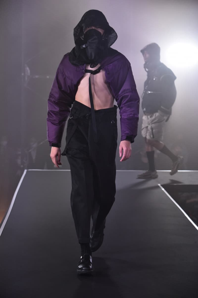 MEANSWHILE Spring/Summer 2021 Runway Collection ss21 menswear technical japan outdoors adventure trek hiking techwear Naohiro Fujisaki Rakuten Fashion Week Tokyo