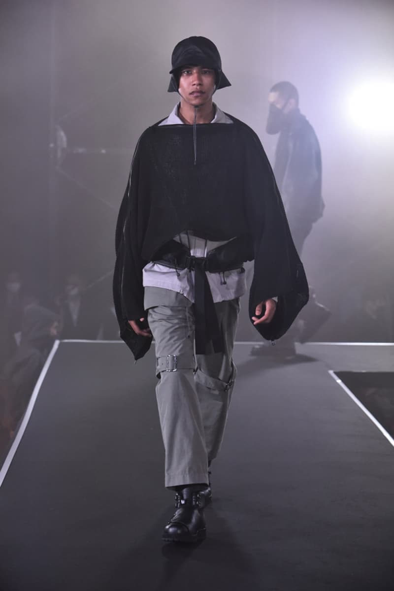 MEANSWHILE Spring/Summer 2021 Runway Collection ss21 menswear technical japan outdoors adventure trek hiking techwear Naohiro Fujisaki Rakuten Fashion Week Tokyo