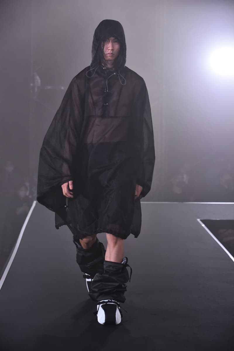 MEANSWHILE Spring/Summer 2021 Runway Collection ss21 menswear technical japan outdoors adventure trek hiking techwear Naohiro Fujisaki Rakuten Fashion Week Tokyo