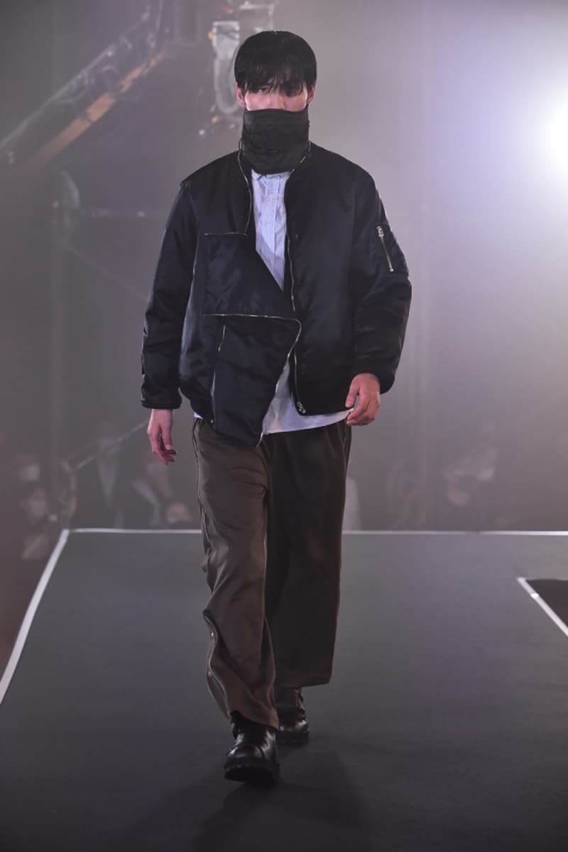 MEANSWHILE Spring/Summer 2021 Runway Collection ss21 menswear technical japan outdoors adventure trek hiking techwear Naohiro Fujisaki Rakuten Fashion Week Tokyo