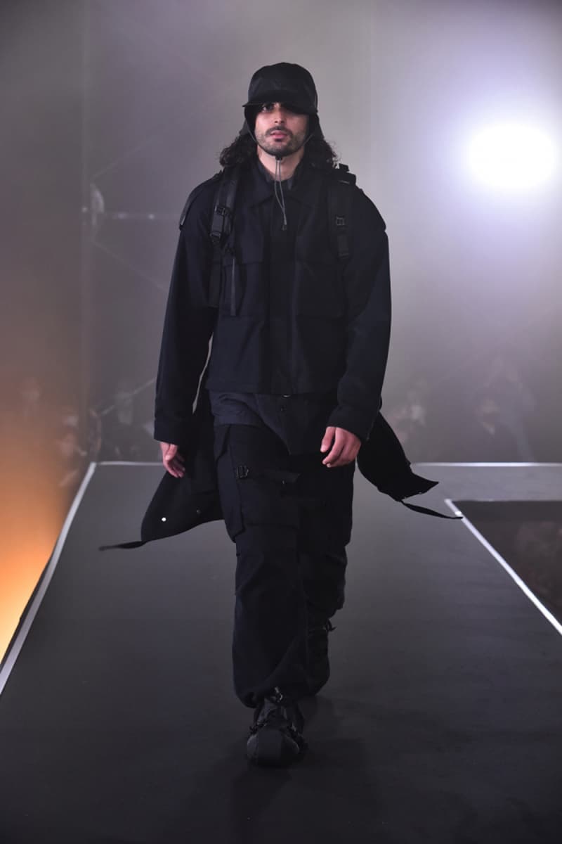 MEANSWHILE Spring/Summer 2021 Runway Collection ss21 menswear technical japan outdoors adventure trek hiking techwear Naohiro Fujisaki Rakuten Fashion Week Tokyo