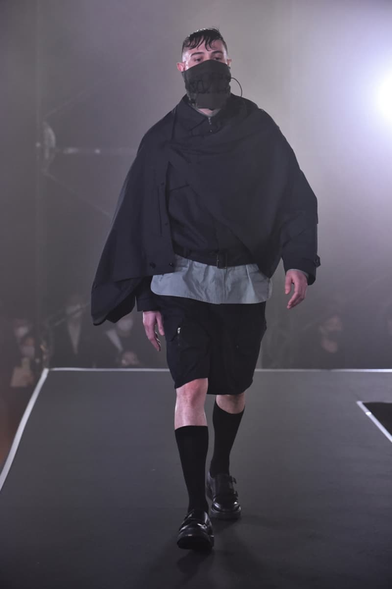 MEANSWHILE Spring/Summer 2021 Runway Collection ss21 menswear technical japan outdoors adventure trek hiking techwear Naohiro Fujisaki Rakuten Fashion Week Tokyo