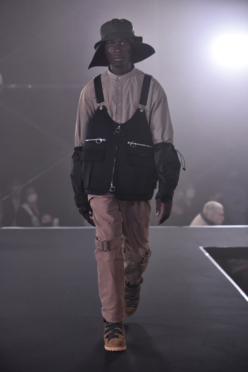 MEANSWHILE Spring/Summer 2021 Runway Collection ss21 menswear technical japan outdoors adventure trek hiking techwear Naohiro Fujisaki Rakuten Fashion Week Tokyo