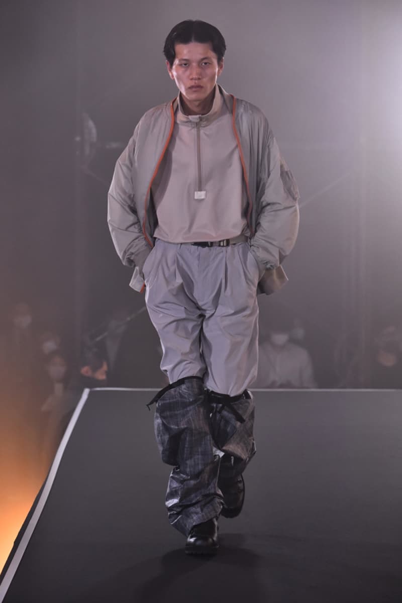 MEANSWHILE Spring/Summer 2021 Runway Collection ss21 menswear technical japan outdoors adventure trek hiking techwear Naohiro Fujisaki Rakuten Fashion Week Tokyo