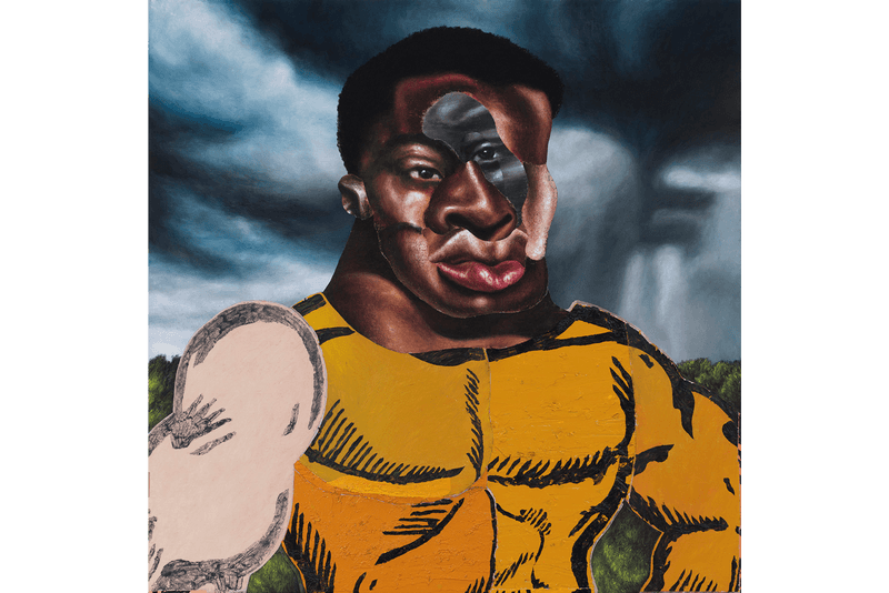 nathaniel mary quinn exhibition gagosian london paintings works on paper