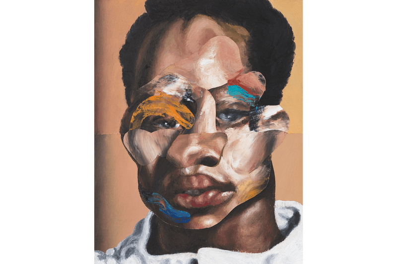 nathaniel mary quinn exhibition gagosian london paintings works on paper