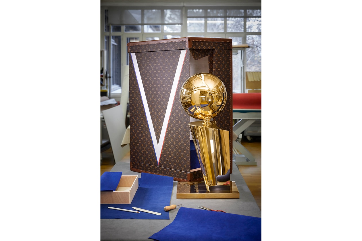 Louis Vuitton x NBA 最新聯名系列與歐布萊恩總冠軍獎盃旅行箱正式發佈