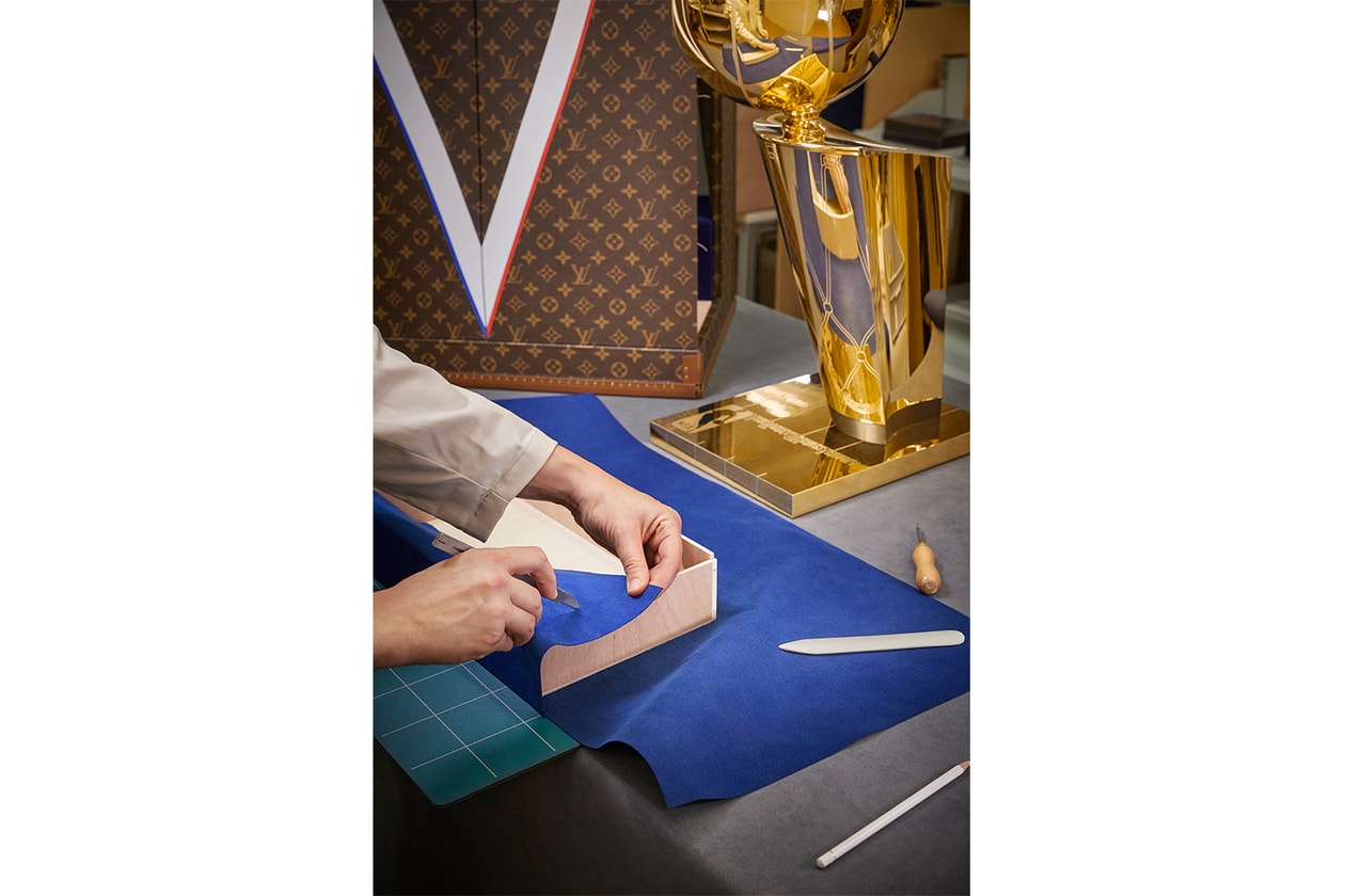 Louis Vuitton x NBA 最新聯名系列與歐布萊恩總冠軍獎盃旅行箱正式發佈