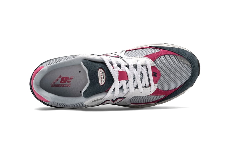 New Balance 2002R In-Line Sneaker Shoe General Release Multiple Colorways Closer Look Drop Date OG Trainer Runner Retro Chunky Marblehead with light aluminum Pigment Bone Defense green with natural indigo Camo green with nettle green Petrol with exuberant pink