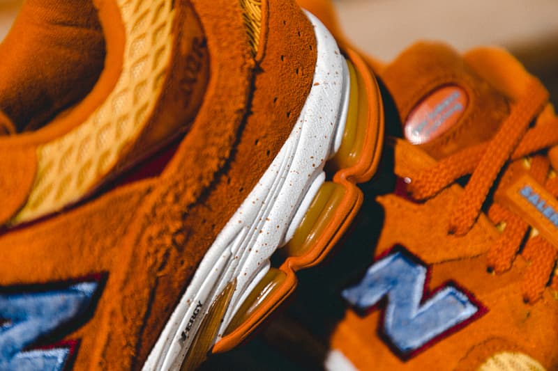 New Balance Salehe Bumbury HBX Raffle release info hypebeast closer look orange 2002r ML2002R1