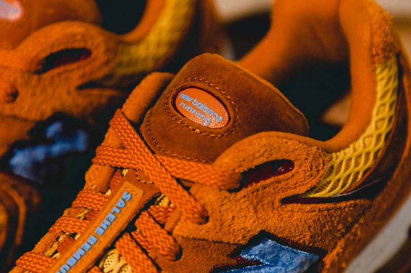 New Balance Salehe Bumbury HBX Raffle release info hypebeast closer look orange 2002r ML2002R1