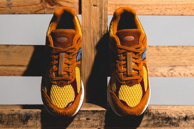 New Balance Salehe Bumbury HBX Raffle release info hypebeast closer look orange 2002r ML2002R1