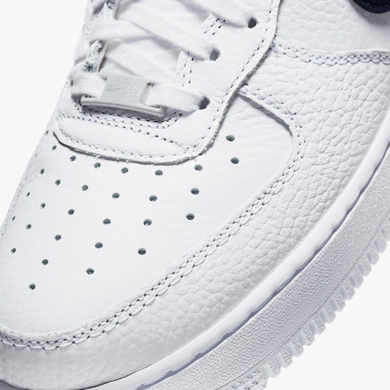 nike sportswear air force 1 low craft white obsidian navy blue CT2317 100 official release date info photos price store list buying guide