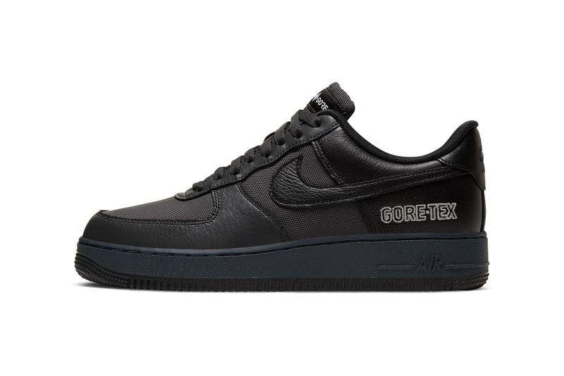 nike sportswear air force 1 low gore tex gtx anthracite barely grey black CT2858 001 official release date info photos price store list buying guide