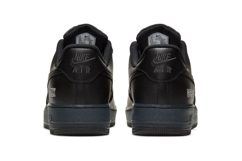 nike sportswear air force 1 low gore tex gtx anthracite barely grey black CT2858 001 official release date info photos price store list buying guide