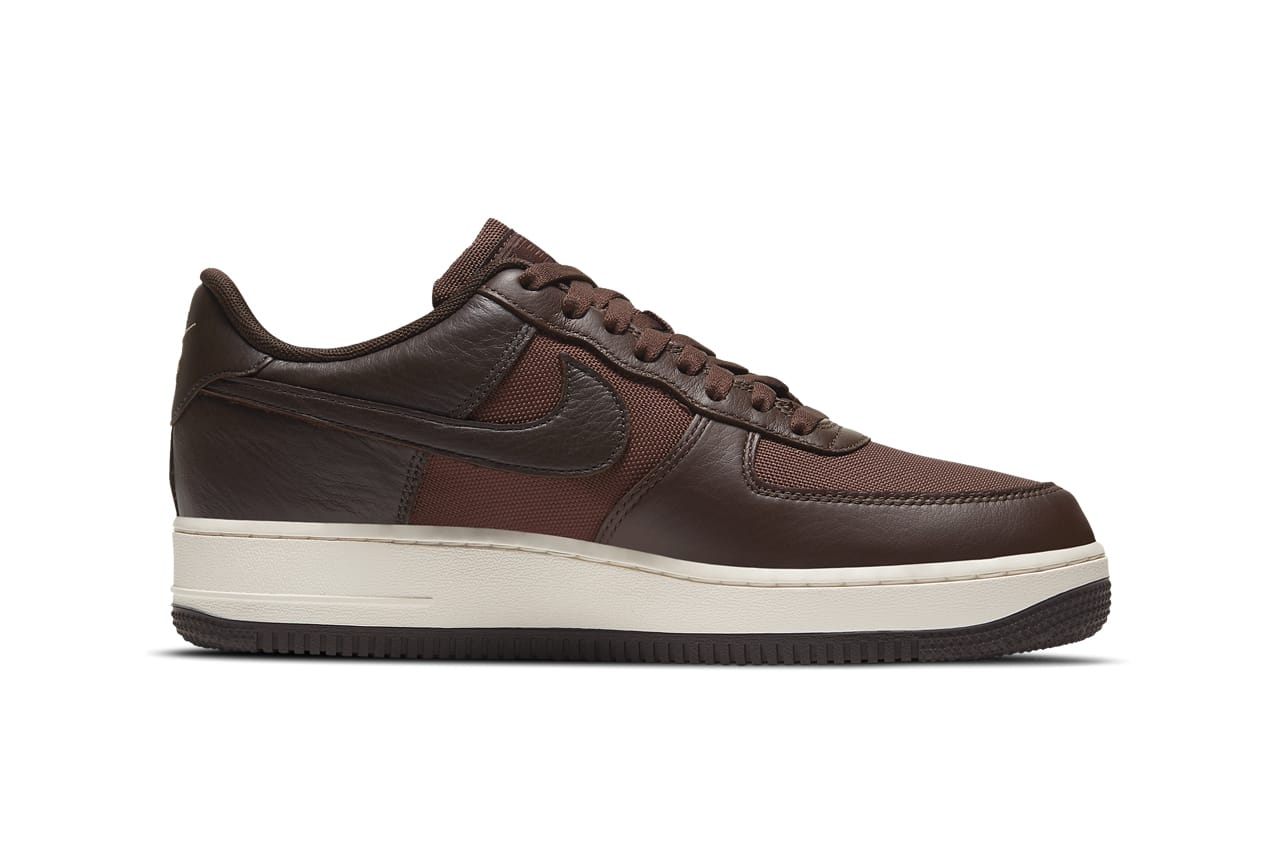nike air force leather brown