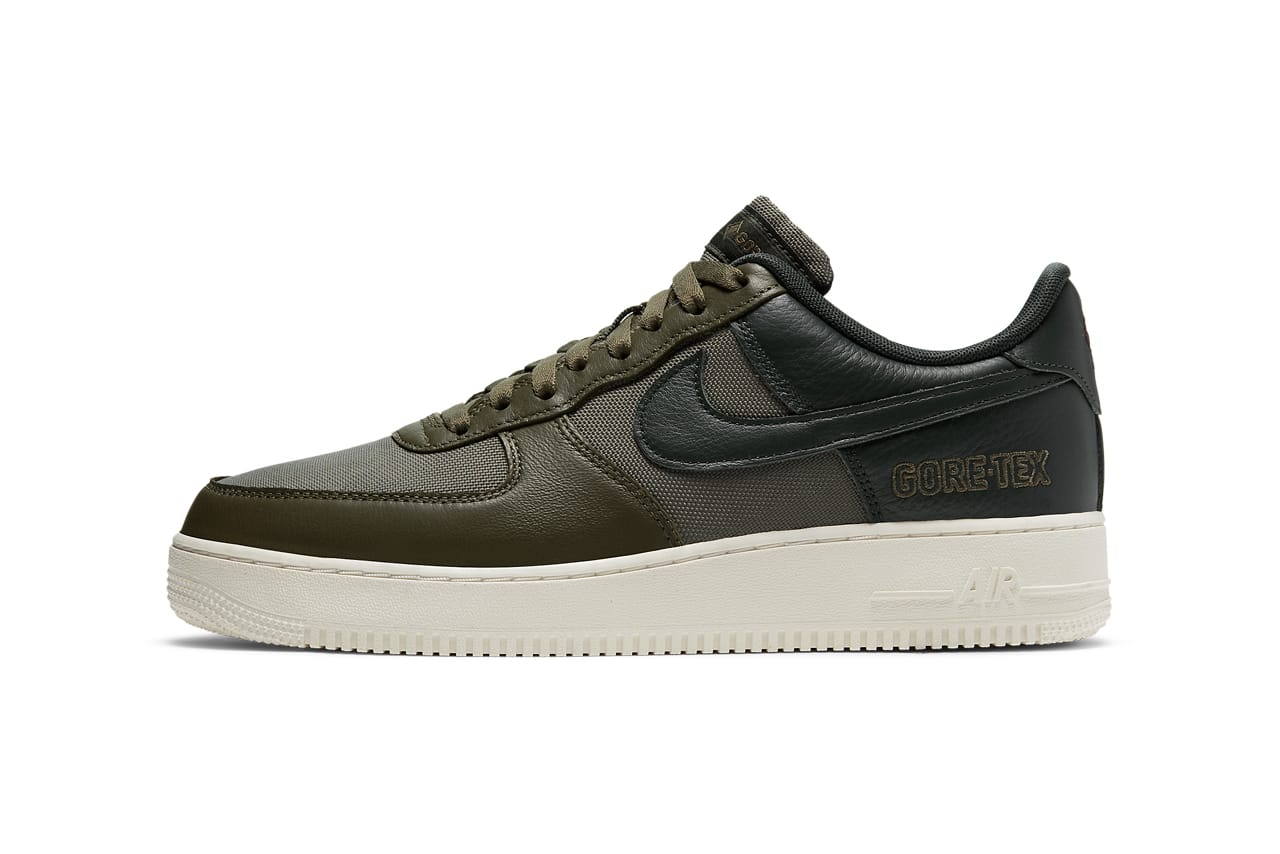 green and brown air force ones