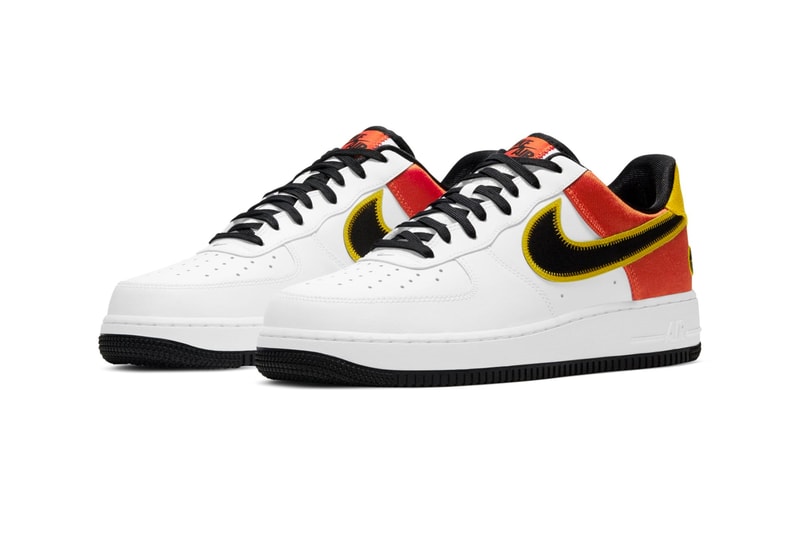 Nike Air Force 1 Raygun First Look 2021 Release CU8070-100 White Black Orange Flash Amarillo Roswell