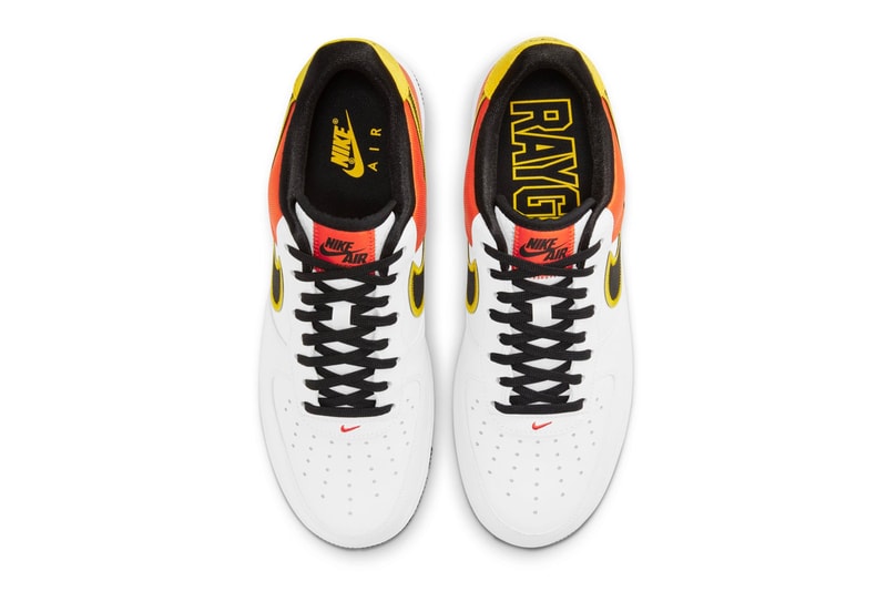 Nike Air Force 1 Raygun First Look 2021 Release CU8070-100 White Black Orange Flash Amarillo Roswell