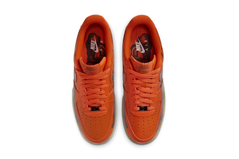 nike sportswear air force 1 low orange skeleton bones halloween starfish white black CU8067 800 official release date info photos price store list buying guide