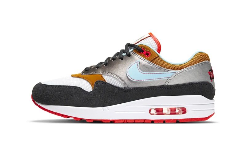 Nike Air Max 1 Dark Smoke Grey Glacier Ice CZ8138 100 info menswear streetwear spring summer 2020 collection ss20 shoes sneakers footwear trainers runners kicks
