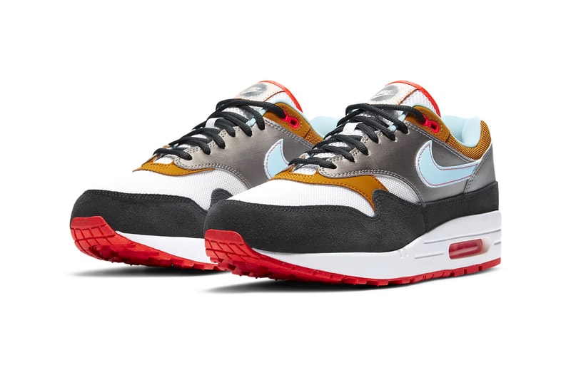 Nike Air Max 1 Dark Smoke Grey Glacier Ice CZ8138 100 info menswear streetwear spring summer 2020 collection ss20 shoes sneakers footwear trainers runners kicks