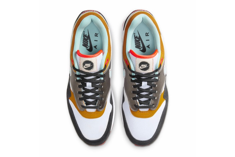 Nike Air Max 1 Dark Smoke Grey Glacier Ice CZ8138 100 info menswear streetwear spring summer 2020 collection ss20 shoes sneakers footwear trainers runners kicks
