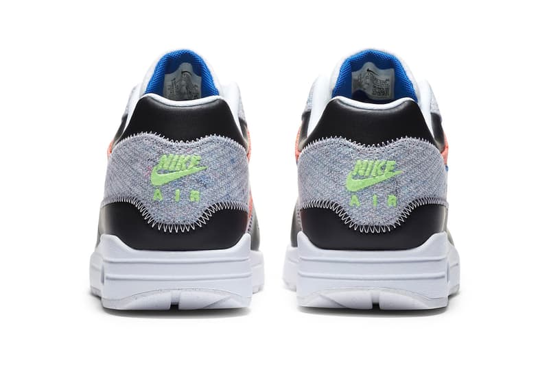 Nike Air Max 1 Game Royal White Black Electric Green CT1643 100 release menswear streetwear shoes sneakers footwear kicks trainers runners fw20 fall winter 2020 collection