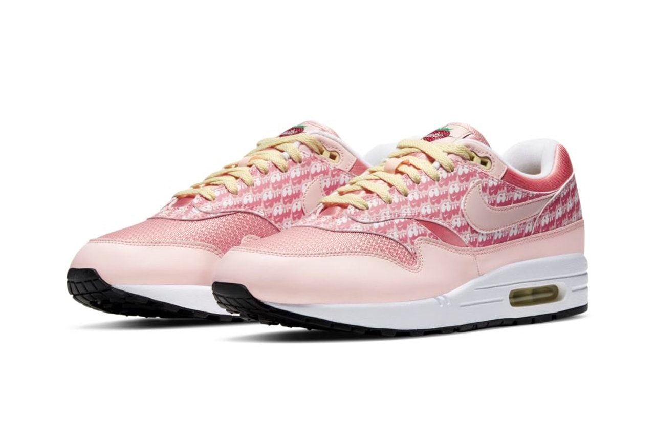 Nike Air Max 1 Strawberry Lemonade menswear streetwear fall winter 2020 collection shoes sneakers footwear runners trainers kicks fw20 collection cj0609-600