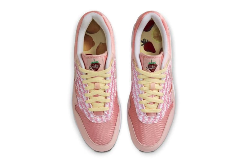 Nike Air Max 1 Strawberry Lemonade menswear streetwear fall winter 2020 collection shoes sneakers footwear runners trainers kicks fw20 collection cj0609-600