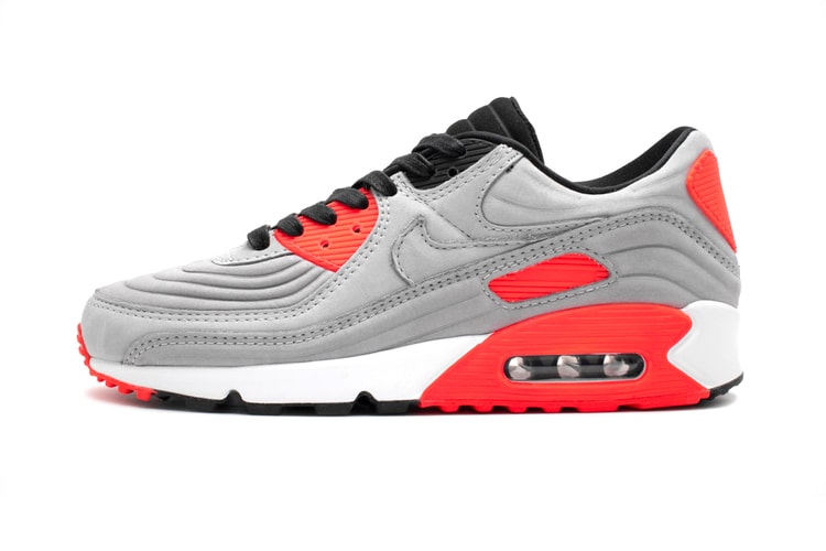Nike's Air Max 90 Receives Soft Gray Textured Uppers
