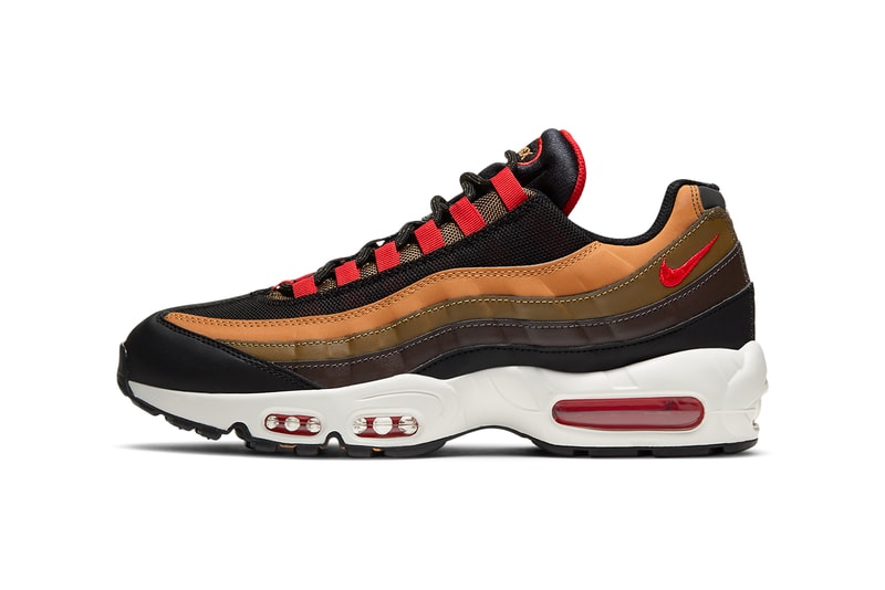 nike sportswear air max 95 yukon brown flax black university red olive green CT1805 200 official release date info photos price store list buying guide