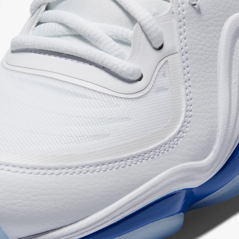 nike basketball air penny hardaway v 5 game royal white black orlando magic pinstripes CN0052 100 official release date info photos price store list buying guide