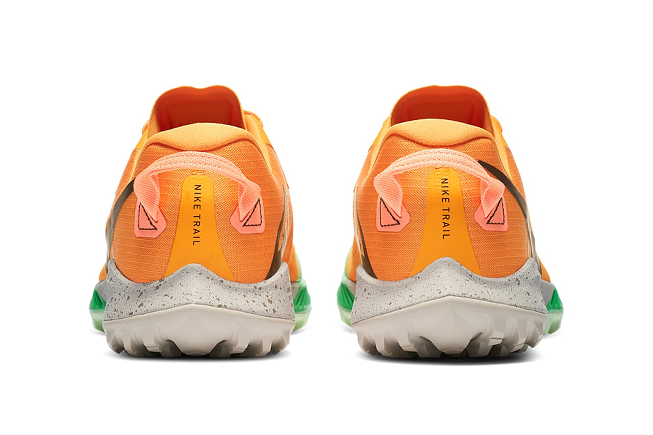 nike zoom air terra tiger 6 release kumquat orange green pink release trail running trainers sneakers