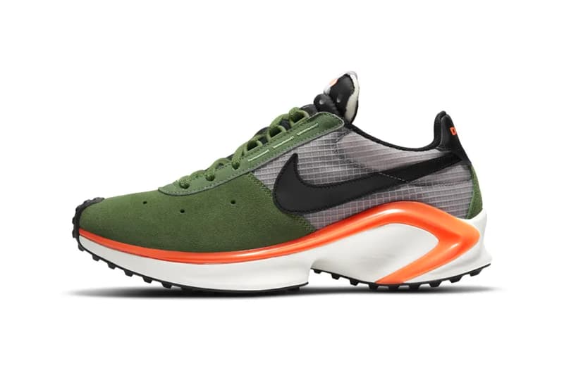 Nike D/MS/X Waffle Carol Orange forest green CQ0205-300 CQ0205-801 release menswear streetwear sneakers kicks shoes trainers runners fw20