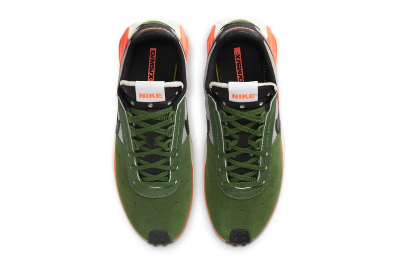 Nike D/MS/X Waffle Carol Orange forest green CQ0205-300 CQ0205-801 release menswear streetwear sneakers kicks shoes trainers runners fw20