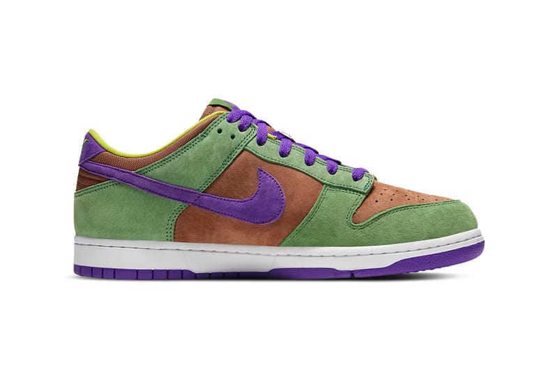 green purple and brown dunks