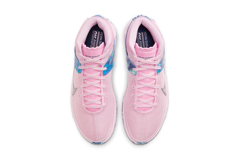 nike basketball kevin durant kd 13 aunt pearl pink foam blue void light arctic pink DC0011 600 official release date info photos price store list buying guide