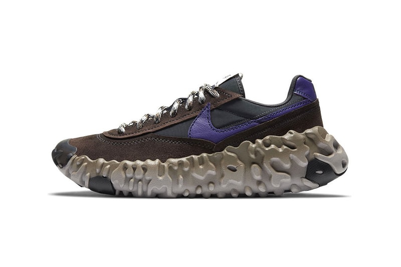 Nike OverBreak SP "Baroque Brown/New Orchid/Black" DA9784-200 Sneaker Swoosh Footwear Release Information Closer First Look New Shoe Trainer OverReact Midsole Daybreak Upper Suede Synthetic Nylon