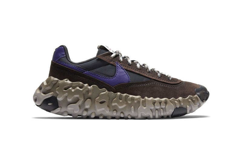 Nike OverBreak SP "Baroque Brown/New Orchid/Black" DA9784-200 Sneaker Swoosh Footwear Release Information Closer First Look New Shoe Trainer OverReact Midsole Daybreak Upper Suede Synthetic Nylon