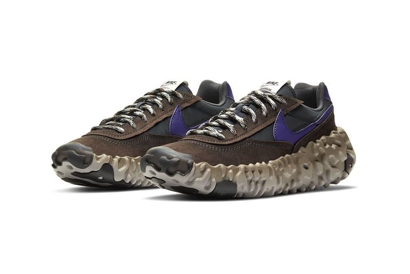 Nike OverBreak SP "Baroque Brown/New Orchid/Black" DA9784-200 Sneaker Swoosh Footwear Release Information Closer First Look New Shoe Trainer OverReact Midsole Daybreak Upper Suede Synthetic Nylon