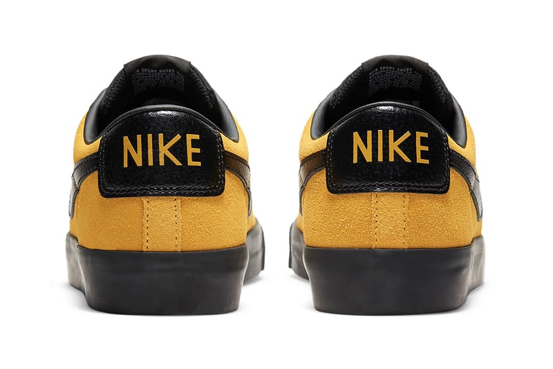 Nike SB Highlighter Pack Blazer Low GT Zoom Blazer Mid Zoom Stefan Janoski RM University Gold / University Gold / Black / Black altic blue / Baltic blue / White / Black ink Rise / Pink Rise / News Print / Black Release Information Swoosh Sneakers Drop Date Closer Look